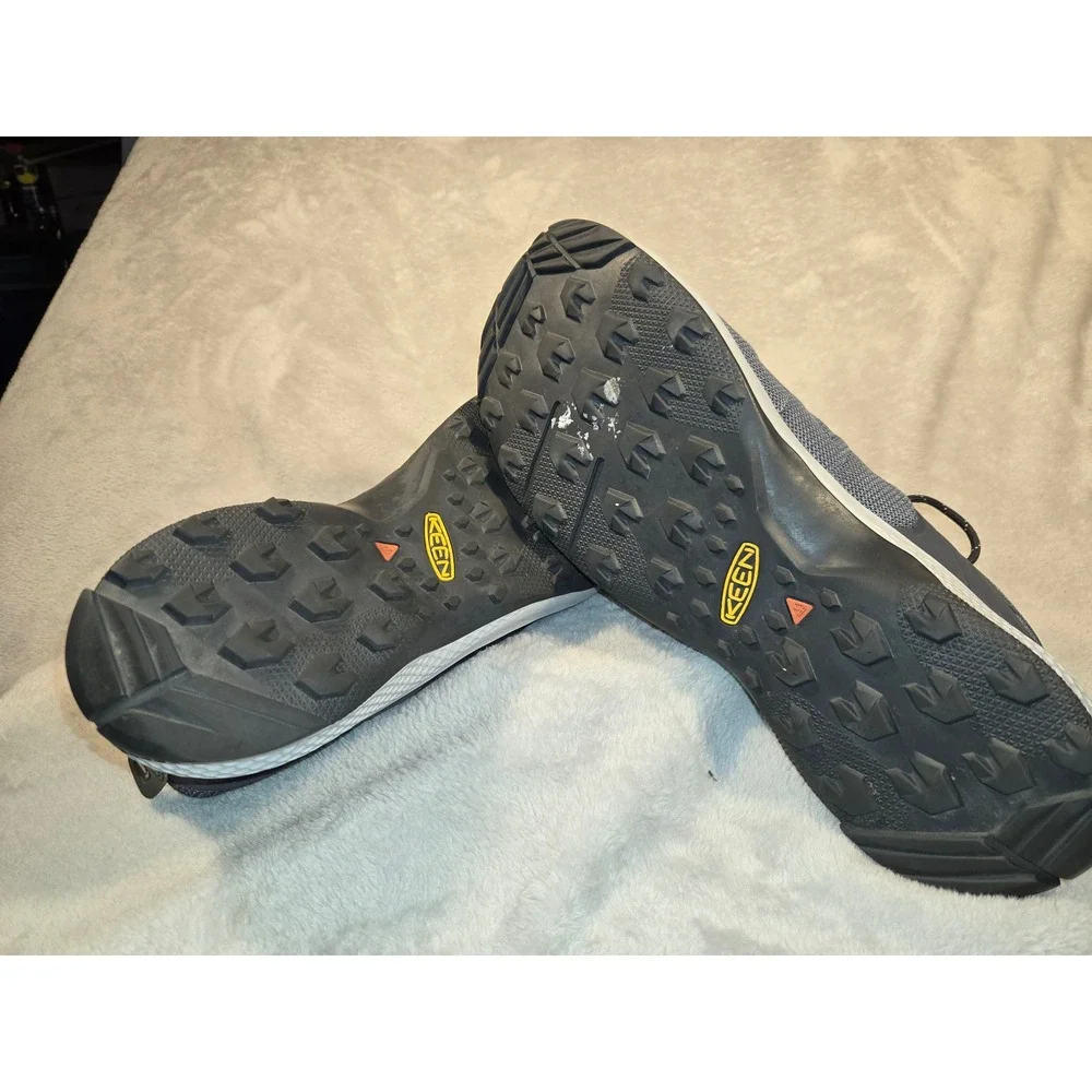KEEN Explore Vent Mens Hiking Shoes Gray Low Top Trainers Sneakers 1022251